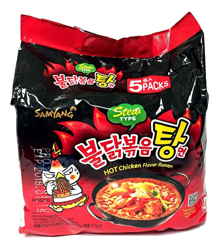 Fideos Instantáneos Samyang Coreano Hot - g a $945