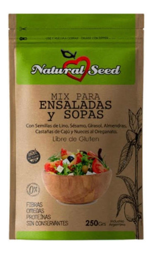 Mix Para Ensaladas Sopas Natural Seed Sin Tacc X 250 Grs.