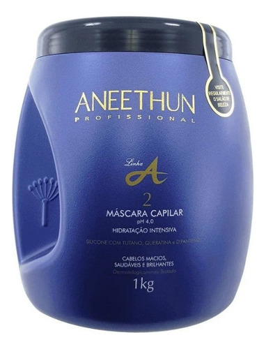 Aneethun Shampoo + Máscara 1 L + Creme De Silicone Proteção