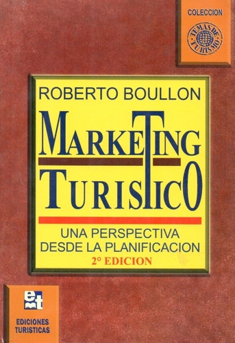 Libro Marketing Turístico  De Roberto Boullon