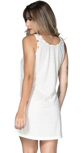 Imagem 4 de 10 de Kit 5 Camisola Feminina Malha Atacado Conforto Linha Noite