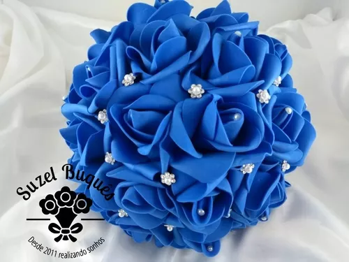 Buquê De Noiva Azul Royal