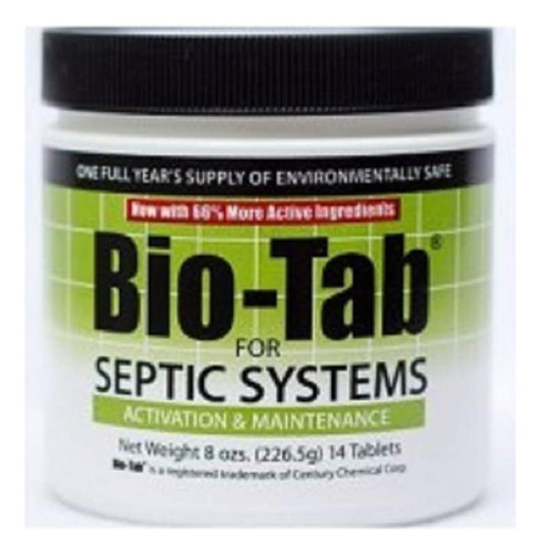 Bio-tab Para Sistemas Septicos 8 Oz (226,5 G) 14 Comprimidos