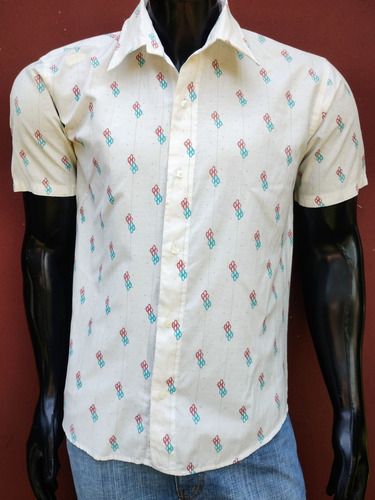 Camisa Rever Pass Talle L Manga Corta Blanca 