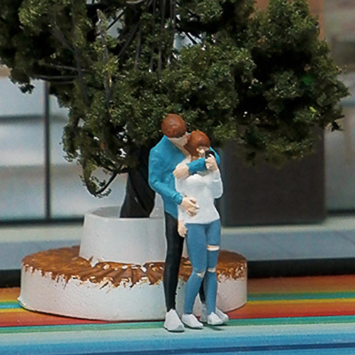 Figura De Diorama A Escala 1/64, Parejas De Personajes,