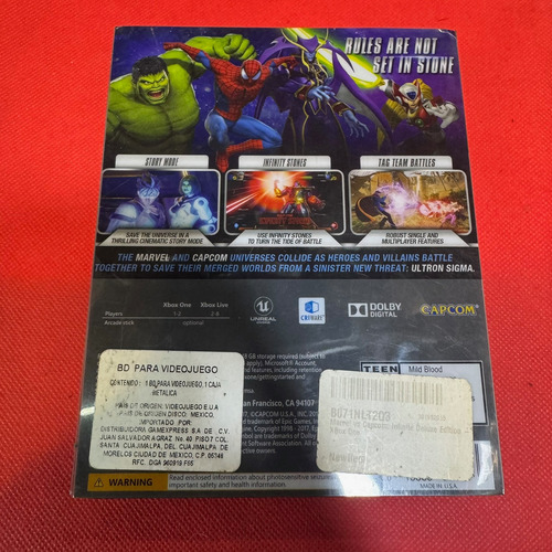 Marvel Vs Capcom Infinite Deluxe Edition Xbox One Original (Usado)