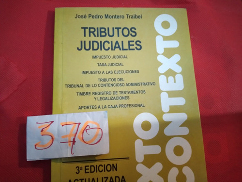 Derecho Tributos Judiciales José Pedro Montero