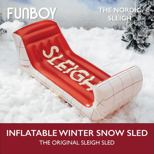 Trineo Inflable De Invierno Divertido Trineo De Nieve, Nórdi