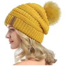 Comprar Gorros Sombreros Y Boinas De Lana Amarillo Talla Única