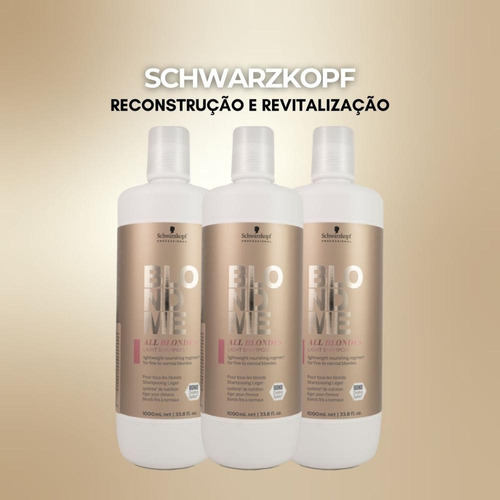 Schwarzkopf Blondme Light Kit 3 Shampoo 1l