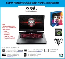 Comprar Notebook Gamer Top Avell I7 Mxm Gtx 1070 Sli Gsync (defeito)