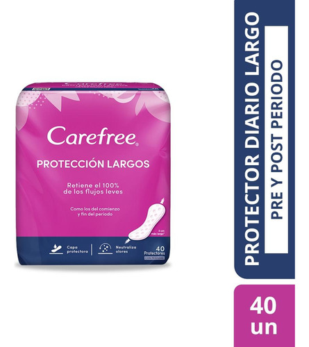 Protectores Carefree® Protección Largos X 40 Unidades