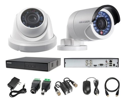 Kit 2 Cámaras Seguridad Fullhd Hikvision