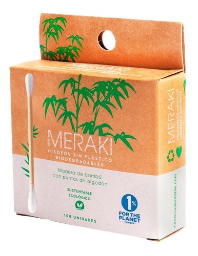 Hisopos Biodegradables De Bambú - Meraki