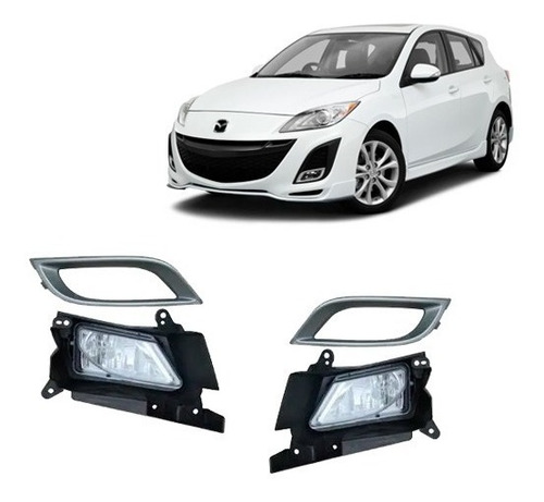 Imagen 1 de 4 de Kit Completo Neblineros Mazda 3 2010 - 2012 / Envío Gratis