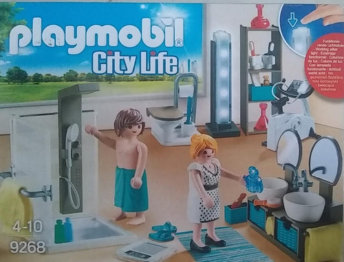 Playmobil Set 9268 Baño Moderno Con Pareja Y Accesorios Js