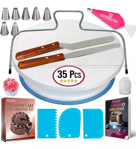 Kit De Repostería De 35 Piezas Con Base Giratoria