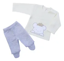 Comprar Conjunto Polera Jackard Con Pantalón De Algodón Pyma Bear