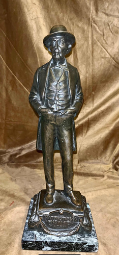 Bartolomé Mitre Escultura Estatua Bronce 41cm,firma Gotuzzo