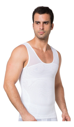 Camisa De Compresión Para Hombre Body Shaper Chaleco Adelgaz