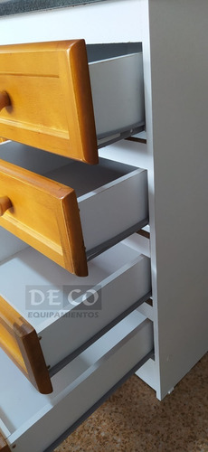 Imagen 6 de 10 de Mueble Cocina Granito Frente De Pino Lustrado