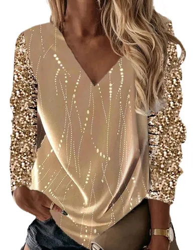 Blusa Dorada Fiesta MercadoLibre