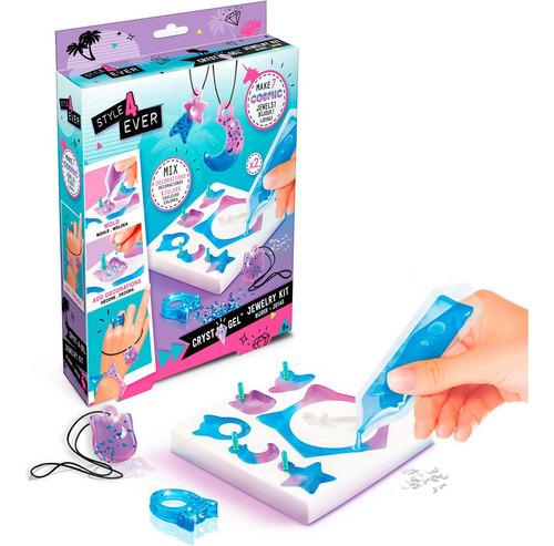 Fun Kit De Joias Cores Duplas Azul E Roxo Start