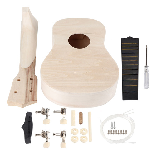 Kit De Ukelele De Madera De Tilo, 21 Pulgadas, 4 Cuerdas, Pa