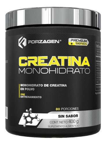 Suplemento en polvo Forzagen  Premium Series Creatina Monohidrato en pote de 400g