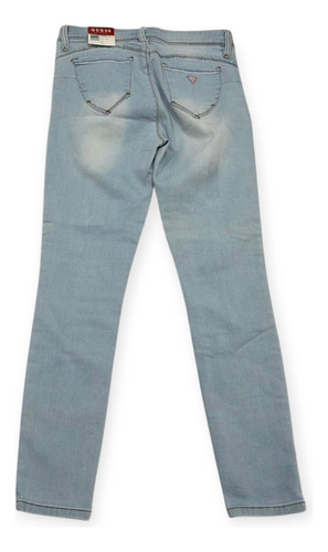 Pantalon Mujer Guess Talla 27 Azul Claro D Mezclilla Stretch (Usado)