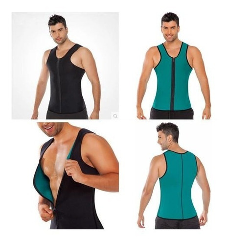 Pack2 Polera Faja Hombre Quemagrasa Neotex Sudamás Ml Xl Xxl