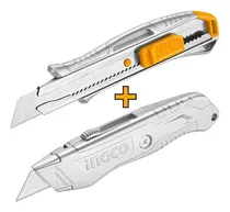 Comprar Set 2 Exactos Retractiles Metalicos Con 22 Piezas De Hojilla