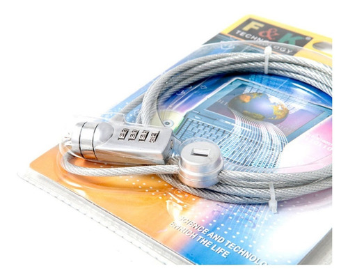 Candado Gen Nl-02 Seguridad Para Notebook Con Llave