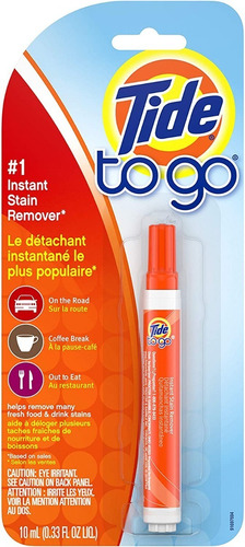 Imagen 1 de 1 de Tide To Go Lapiz Quitamanchas Instantáneo Removedor 10ml