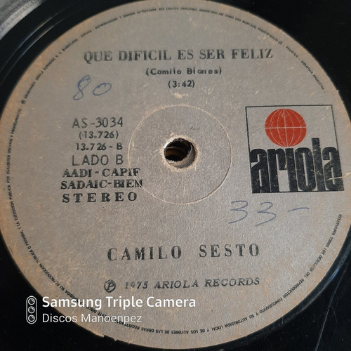 Simple Camilo Sesto Ariola 13726 C19