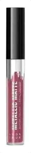 Labial Líquido Metalizado Metallic Rose Matte Avon True 