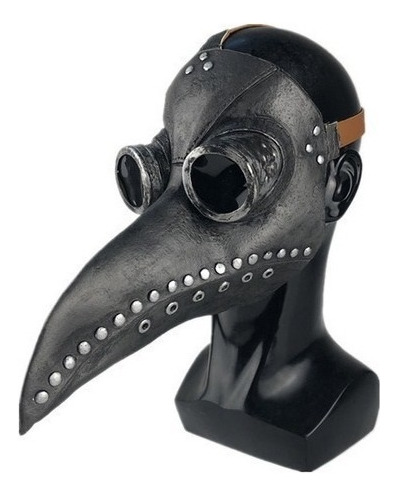 Peste Bird Halloween - Máscara De Uñas Plateadas