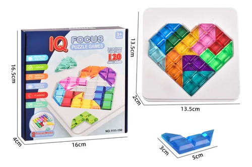 Jogo Educacional De Mesa Iq Focus Puzzle Game Assembly