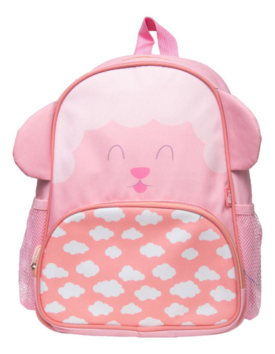 Mochila Costas P Infantil Bichinhos Creche Passeio Escolar Cor Ovelha