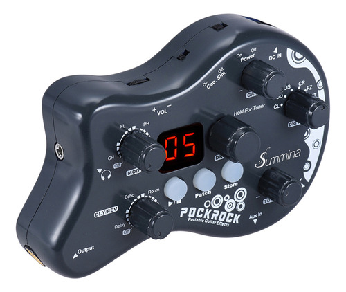 Pedal Multiefecto Summina Pockrock Portátil For Guitarra