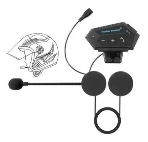 Intercomunicador Bt12 Auriculares Casco Bluetooh