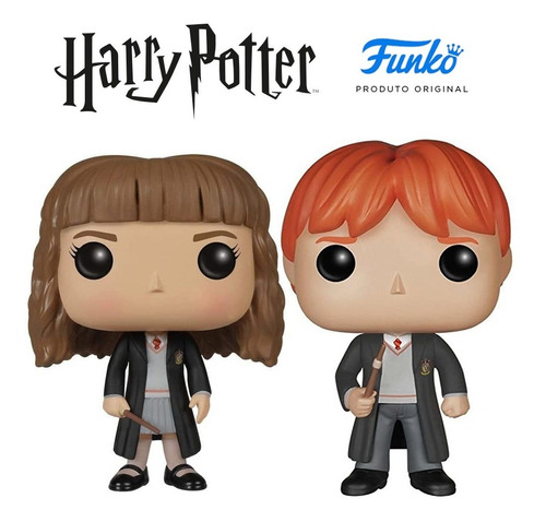 Kit Boneco Funko Ron Weasley 02 E Hermione 03 - Harry Potter