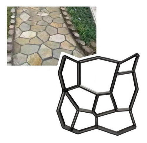 Moldes Para Cemento Sendero Jardin Modelo Geometrico 50x50cm