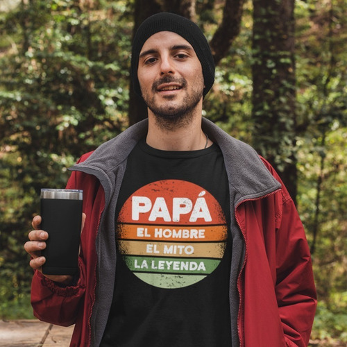 Imagen 3 de 5 de Playera Día Del Padre -papá, Hombre, Mito, Leyenda - Vintage