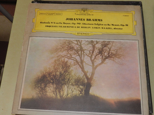 Vinilo 2986 - Sinfonia N° 3 - J. Brahms- L. Maazel 
