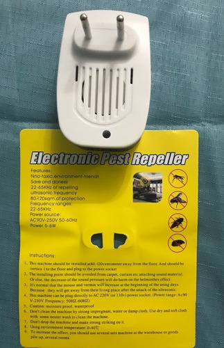 Imagen 8 de 10 de Repelente Electronico Zancudos Ratas Arañas Bichos 7 En 1