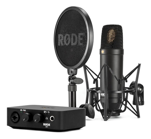 Rode Kit Completo De Estudio Con El Nt1 Y Ai-1, Negro