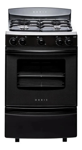 Cocina Orbis A Gas 938gp3 55cm Negra Beiro Hogar