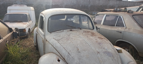 Vw Fusca 68 Branco 1300 Não Split Oval Para Restauro