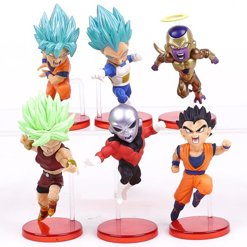 6 Figuras Dragon Ball Super Goku Vegeta Jiren / Happy Store